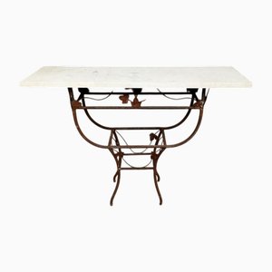 Art Deco Console in Wrought Iron, 1920s