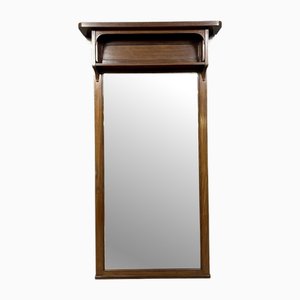 Art Nouveau Corridor Mirror in Mahogany, 1900s