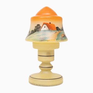 Small Boudoir Glass Table Lamp, 1950s