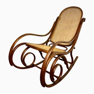 Rocking Chair in Bentwood and Canework by Michael Thonet for Thonet, 1990s