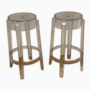 Charles Ghost Hocker von Philippe Starck für Kartell, 2er Set