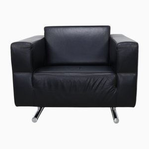Sessel aus Leder von Molinari, Italien, 1990er