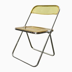 Silla plegable modelo Plia italiana Mid-Century moderna de Giancarlo Piretti para Castelli, años 60
