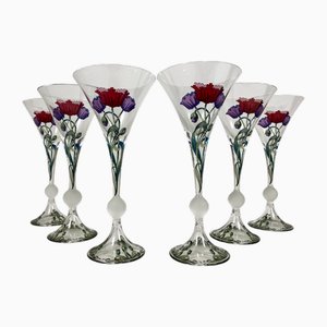 Vintage French Martini Glasses, 1970s, Set of 6