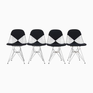 Sillas Bikini DKR-2 de Charles & Ray Eames para Herman Miller, años 50. Juego de 4