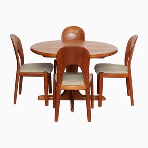 Model Morten Dining Room Set in Teak by Niels Kofoed for Kofoed Møbelfabrik, 1960s, Set of 5