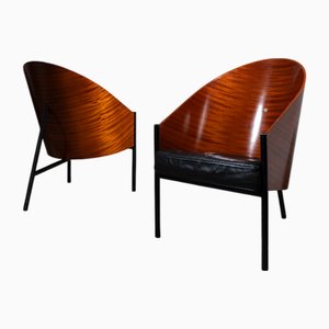 Set of Vintage Lounge Chairs by Philippe Starck for Driade, 1980s
