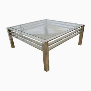 Modernist Chrome Coffee Table, 1970s