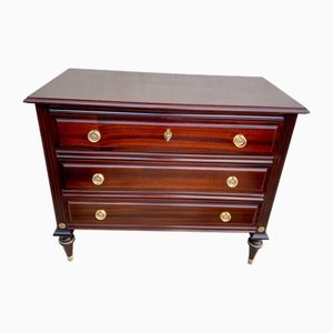 Cassettiera in stile Luigi XVI in mogano, fine XIX secolo