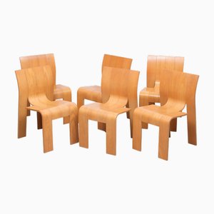 Chaises Strip par Gijs Bakker pour Castelyn, 1970s, Set de 6