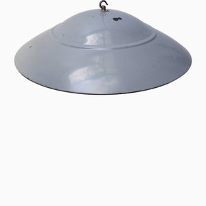 Lampade a sospensione grandi Mid-Century moderne smaltate grigie di Philips, Paesi Bassi