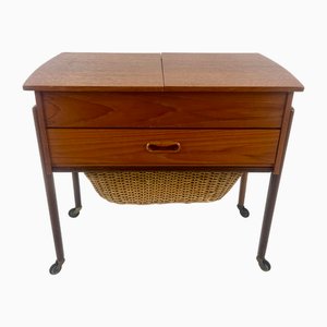 Table de Couture Mid-Century en Teck, Danemark, 1960s