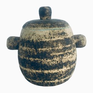 Brutalist Dutch Art Ceramic Pot by Pieter Groeneveldt, Netherlands, 1960s