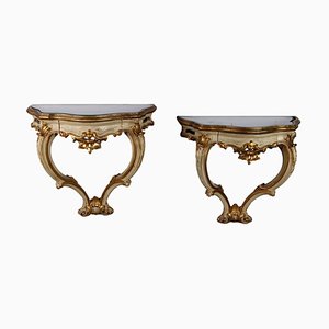 Rococo Style Consoles, Set of 2