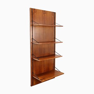 Vintage Bookcase Exotic Wood Veneer Italy 1960s
