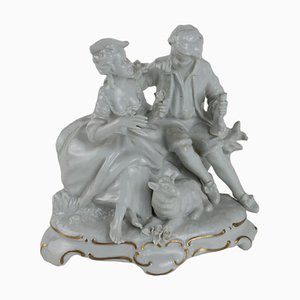 Skulptur aus weißem Porzellan von Unter Weiss Bach, 20. Jahrhundert