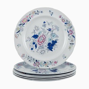 Dinner Plates in Faience from Copeland/Spode, England, 1930s, Set of 6