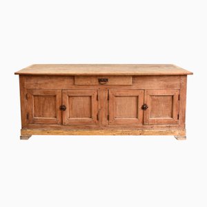 Large Antique French Pine Kitchen Dresser Cupboard