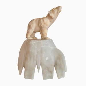 Alabaster Bear On His Iceberg Night Light