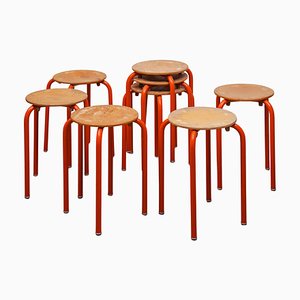 Industrial Studio Stackable Stools, 1975, Set of 8