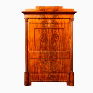 Brown Wooden Secretary Desk