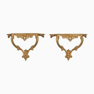 Rococo Style Gilt Wall Console, 20th Century