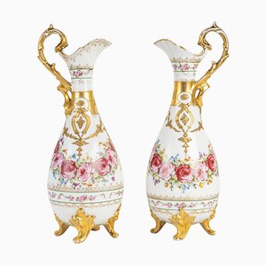 Porcelain Ewers, 19th Century, Set of 2