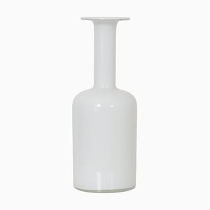 Vintage White Vase from Holmegaard
