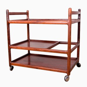 Chariot en Palissandre par Johannes Andersen pour Silkeborg, Danemark, 1960s
