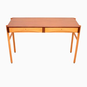 Vintage Swedish Walnut Desk by Bertil Fridhagen for Bodafors, 1960s