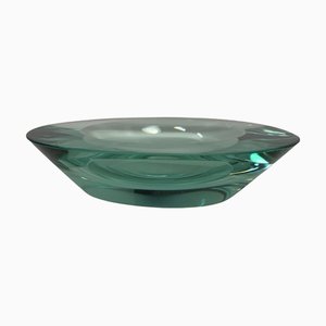 Mid-Century Italian Glass Vide Poche from Fontana Arte, 1950s