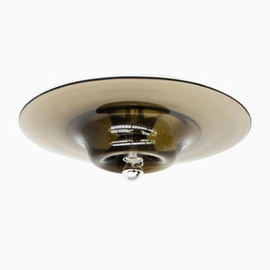 Ceiling or Wall Light in Ochre Murano Glass by Pierre Cardin for Venini, Italy, 1972