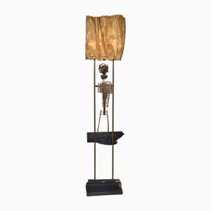 Abstract Standard Floor Lamp Sculpture by David Graves, 1960s