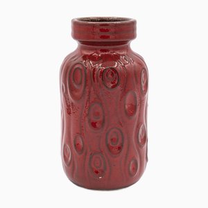 Mid-Century Red Glazed Form 285-15 Amsterdam Vase from Scheurich, 1970s