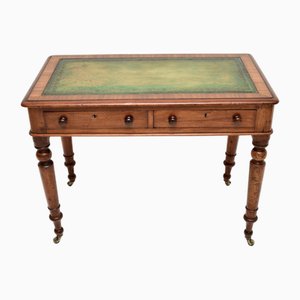Antique Victorian Leather Top Writing Table, 1860