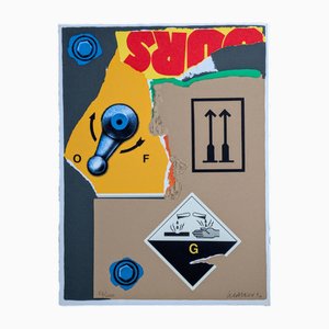 Peter Klasen, In Front of Our World Mirror, 1991, Silk-Screen