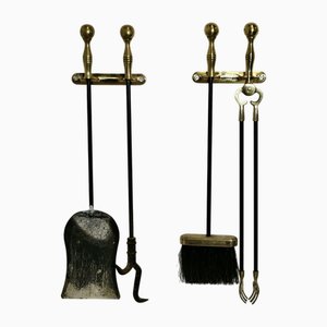 Long Fireside Companion Set, 1890s, Set of 6
