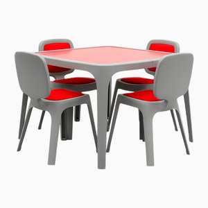 Coast Dining Table and Chairs by Marc Newson for Magis, 2000s, Set of 5