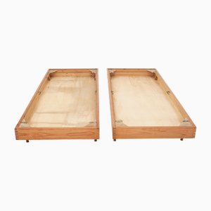 Lit Simple en Bois, 1950s