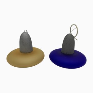 Hängelampen von Itre Murano, 1980, 2er Set