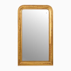 Antique Louis Philippe Gold Leaf Gilded Wall Mirror, 19th Century