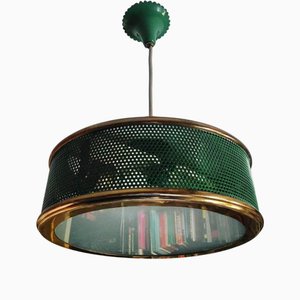 Ceiling Lamp attributed to Jacques Biny, 1940s