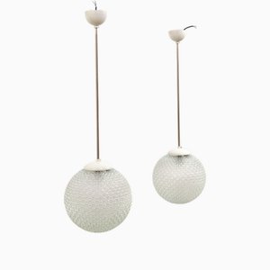 Vintage Lampe aus Kristallglas, 1960er
