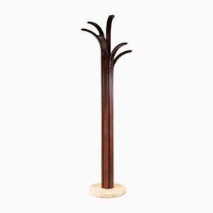 Mid-Centruy Kleiderbügel aus Holz & Marmor