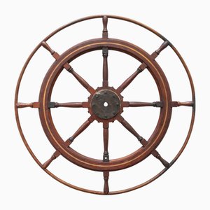 Antico timone di nave, fine XIX secolo