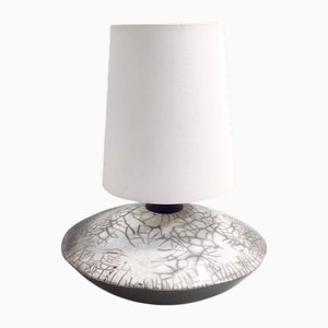 Italienische Raku Keramik Tischlampe, 1980er