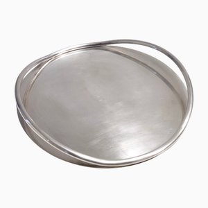 Vintage Silver-Plated Tray by Lino Sabattini, 1970s