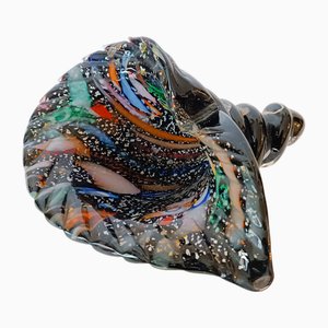 Murano Glass Cornucopia with Rest of the Day Decoration by Michielotto, 1988