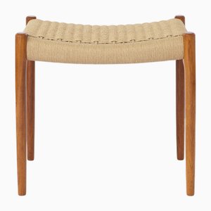 Sgabello vintage in teak di Niels Moller Ottoman, anni '50