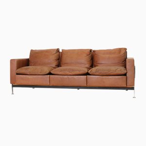 RH 302 Sofa in Leather by Robert Haussmann for De Sede, 1960s